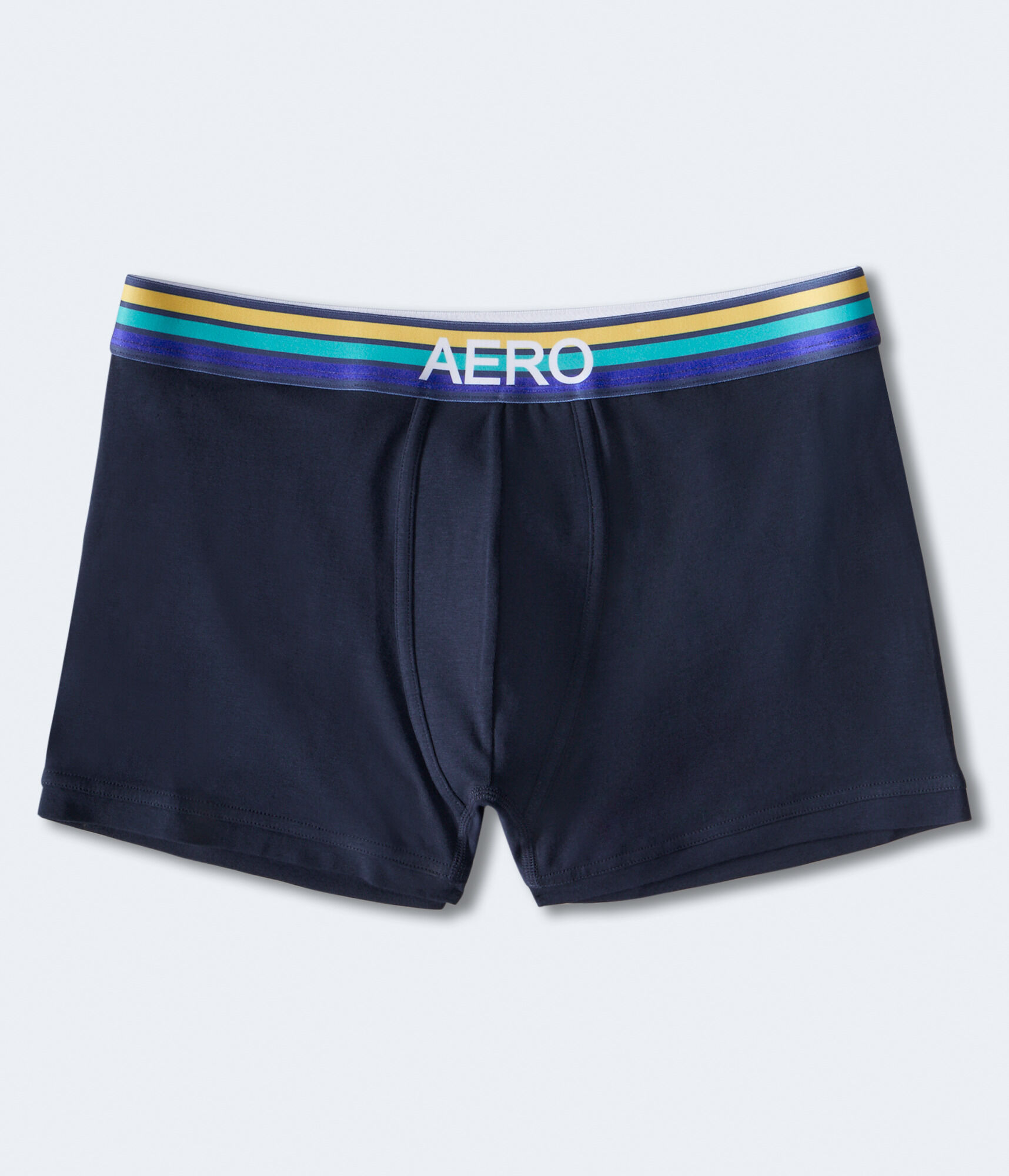 Striped Waistband Knit Trunks
