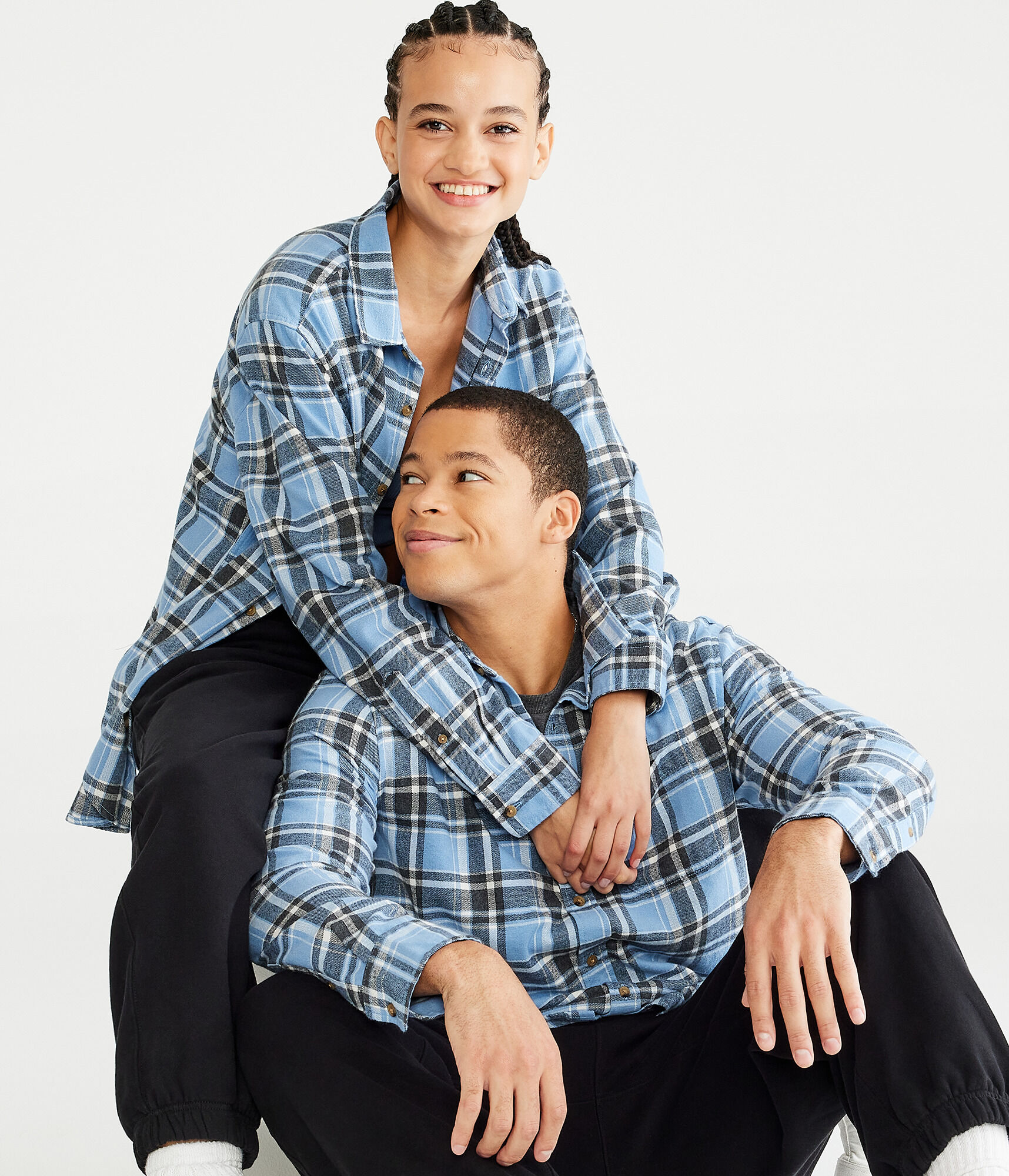 Long Sleeve Plaid Flannel Shirt