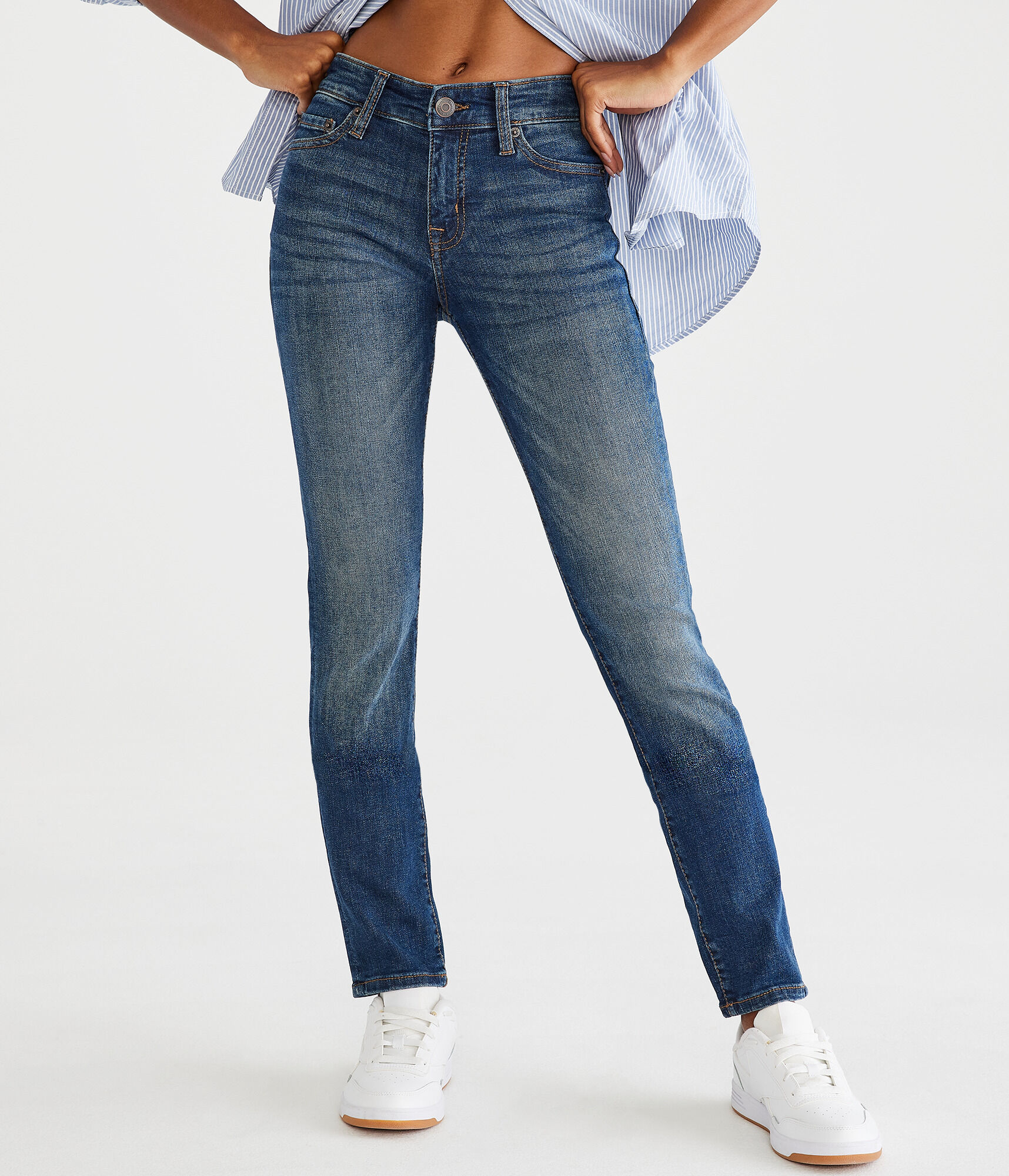 Mid-Rise Skinny Jean