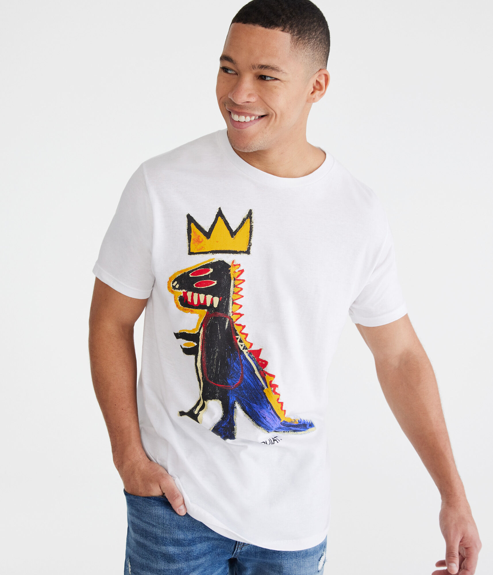Basquiat Dinosaur Graphic Tee
