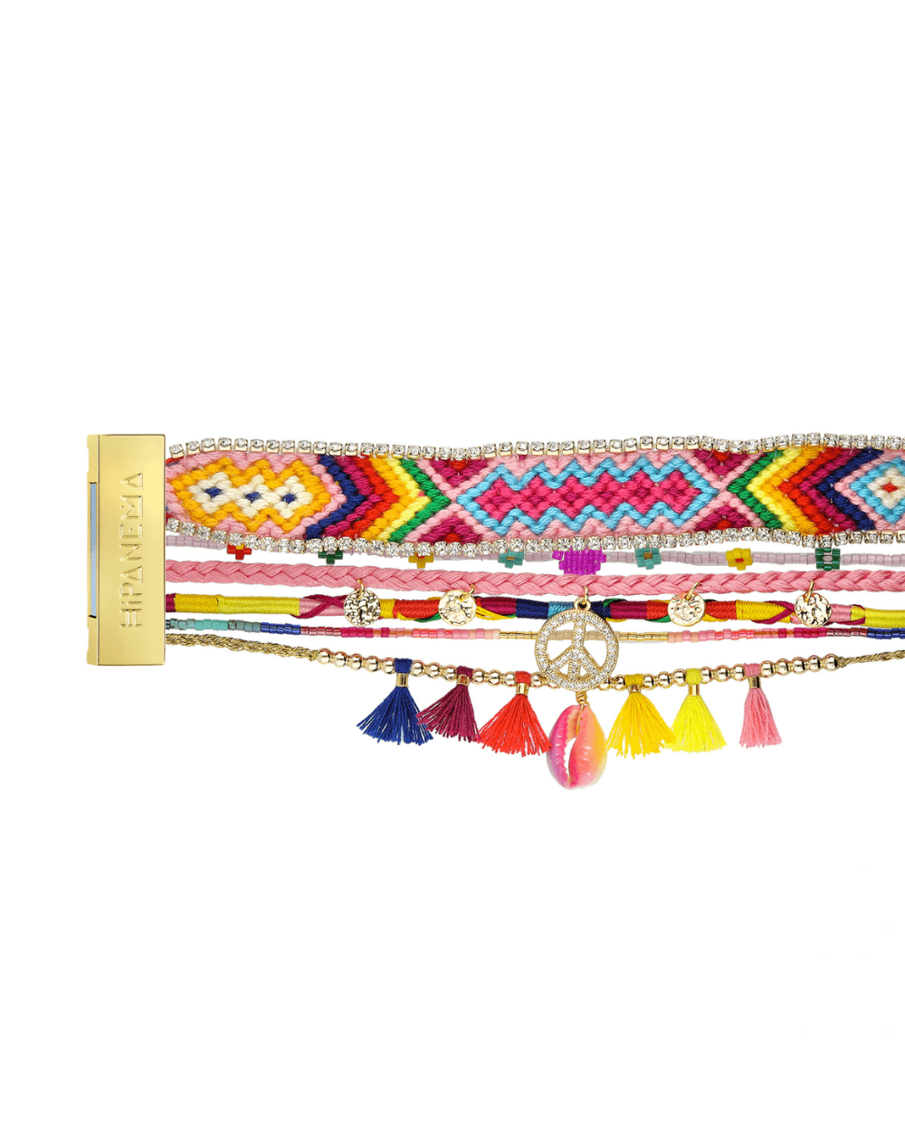 PEACEMAKER Hipanema Pink Cuff Bracelet