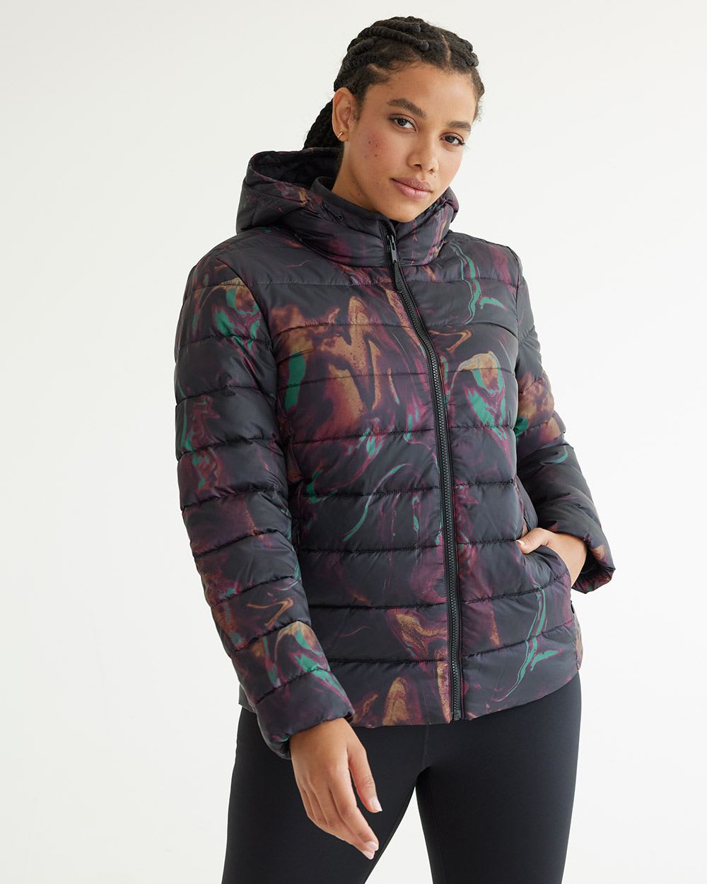 Short Quilted Packable Jacket