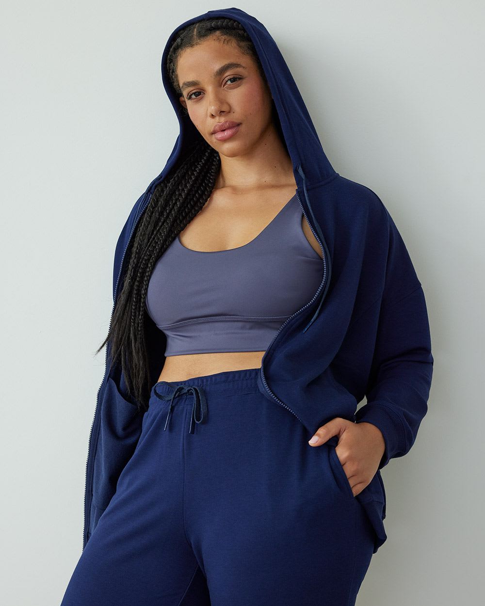 French Terry Long Jacket, Hyba