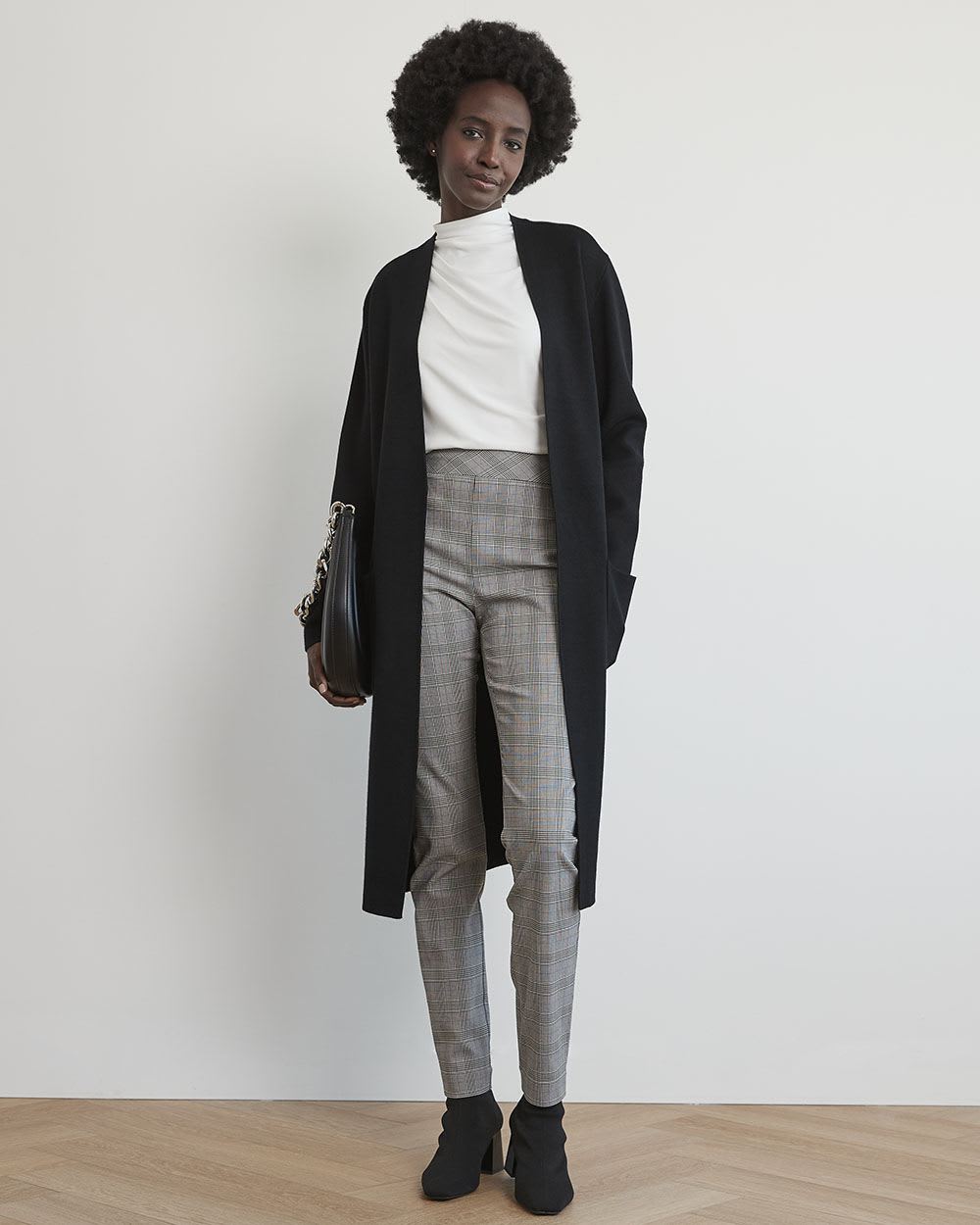 High-Rise Long Plaid City Legging Pant