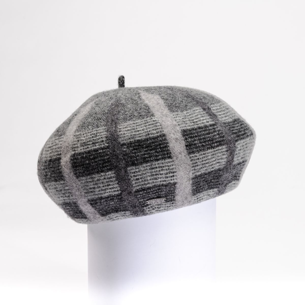 CANADIAN HAT - BRIANNA - PLAID BERET HAT
