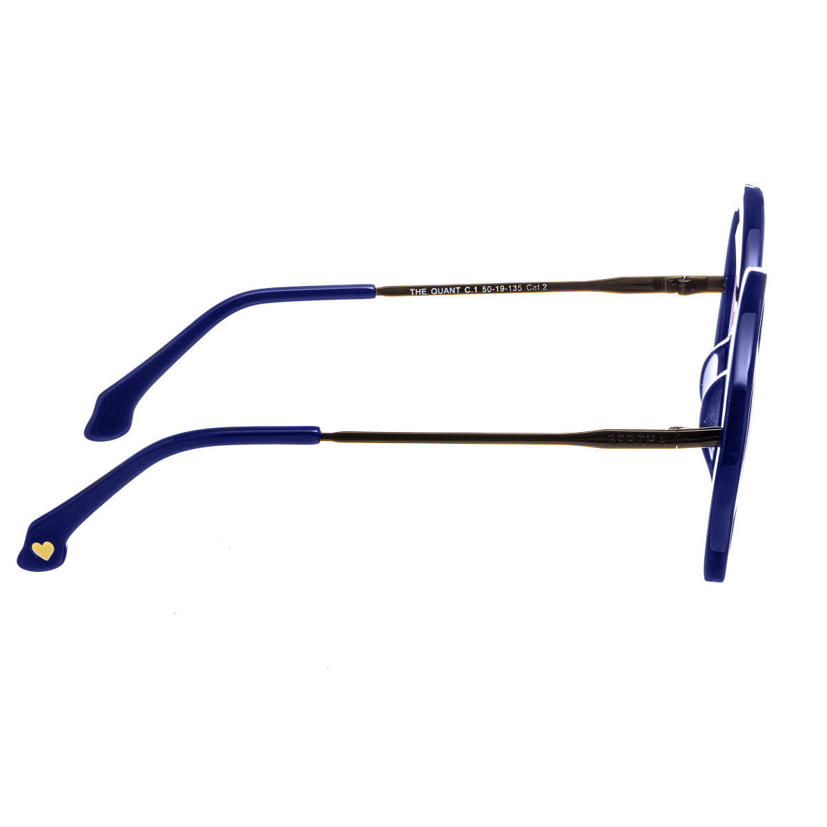 Bertha - Quant Handmade in Italy Sunglasses - Black