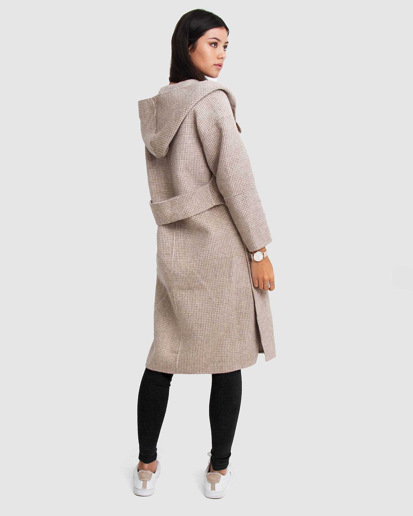 Belle & Bloom Walk This Way Wool Blend Oversized Coat