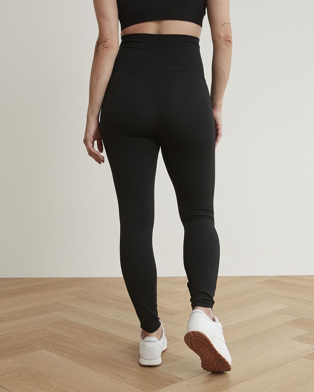 Over-The-Belly Panel Jersey Cotton Legging - Thyme Maternity