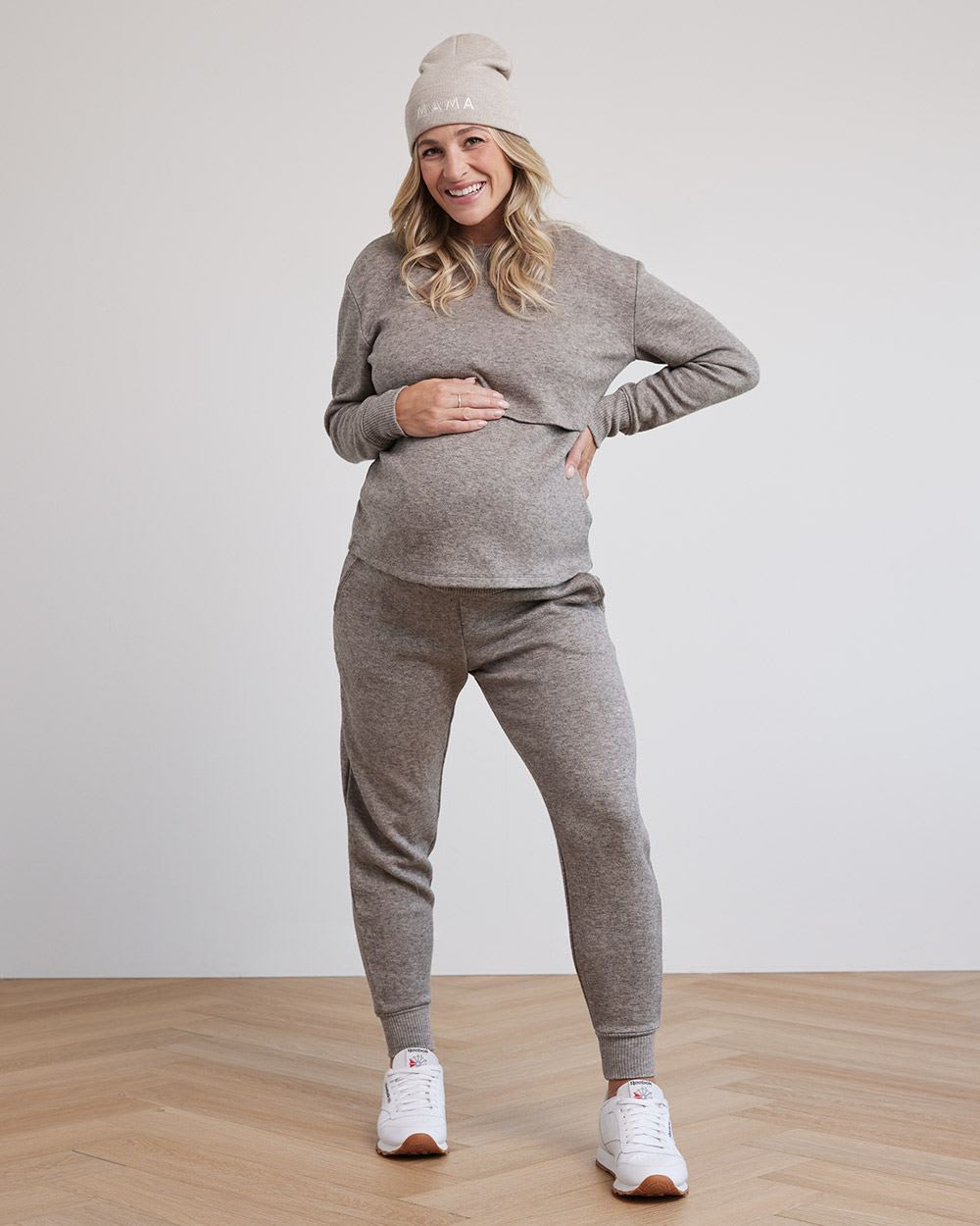 Heavy Knit Ankle Jogger Pant - Thyme Maternity