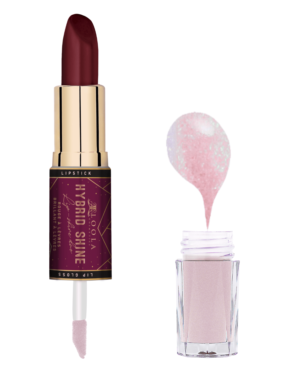 Loola Cosmetics - TONGA HYBRID SHINE - LIPGLOSS AND LIPSTICK DUO