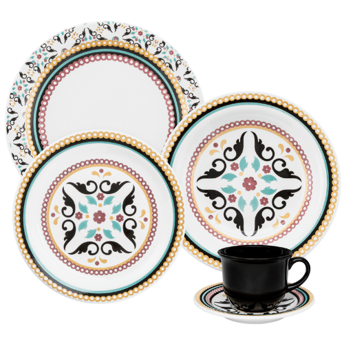 Oxford Floreal Luiza 20 Pieces Dinnerware Set Service for 4