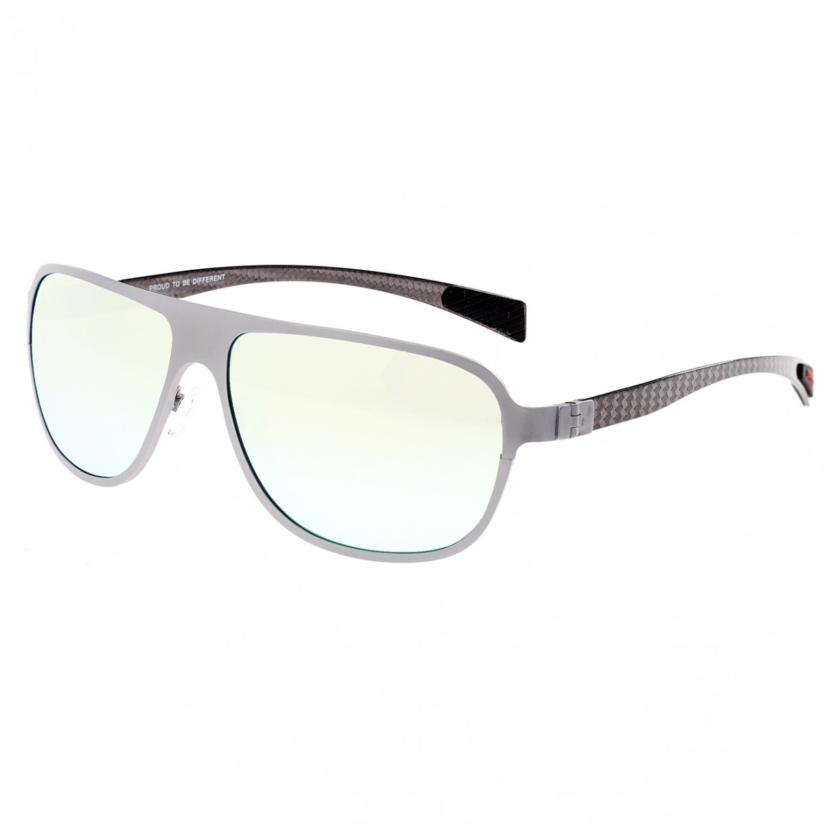 Breed - Atmosphere Titanium and Carbon Fiber Polarized Sunglasses - Silver/Silver