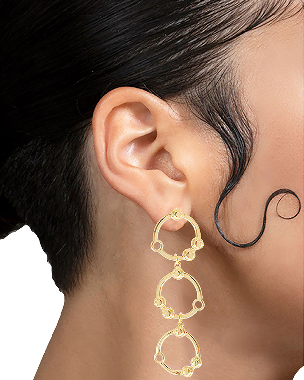Selene Spherical Linear Earring - Syd + Pia NYC™
