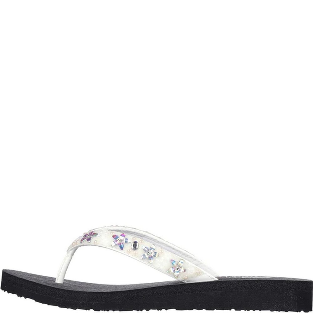 Skechers - Womens/Ladies Meditation - Dancing Daisy Flip Flops