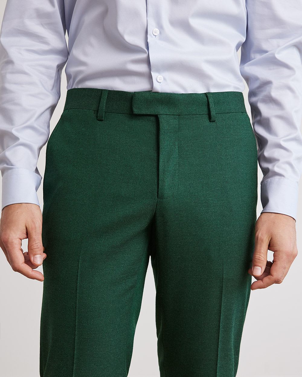 Slim-Fit Brushed Suit Pant