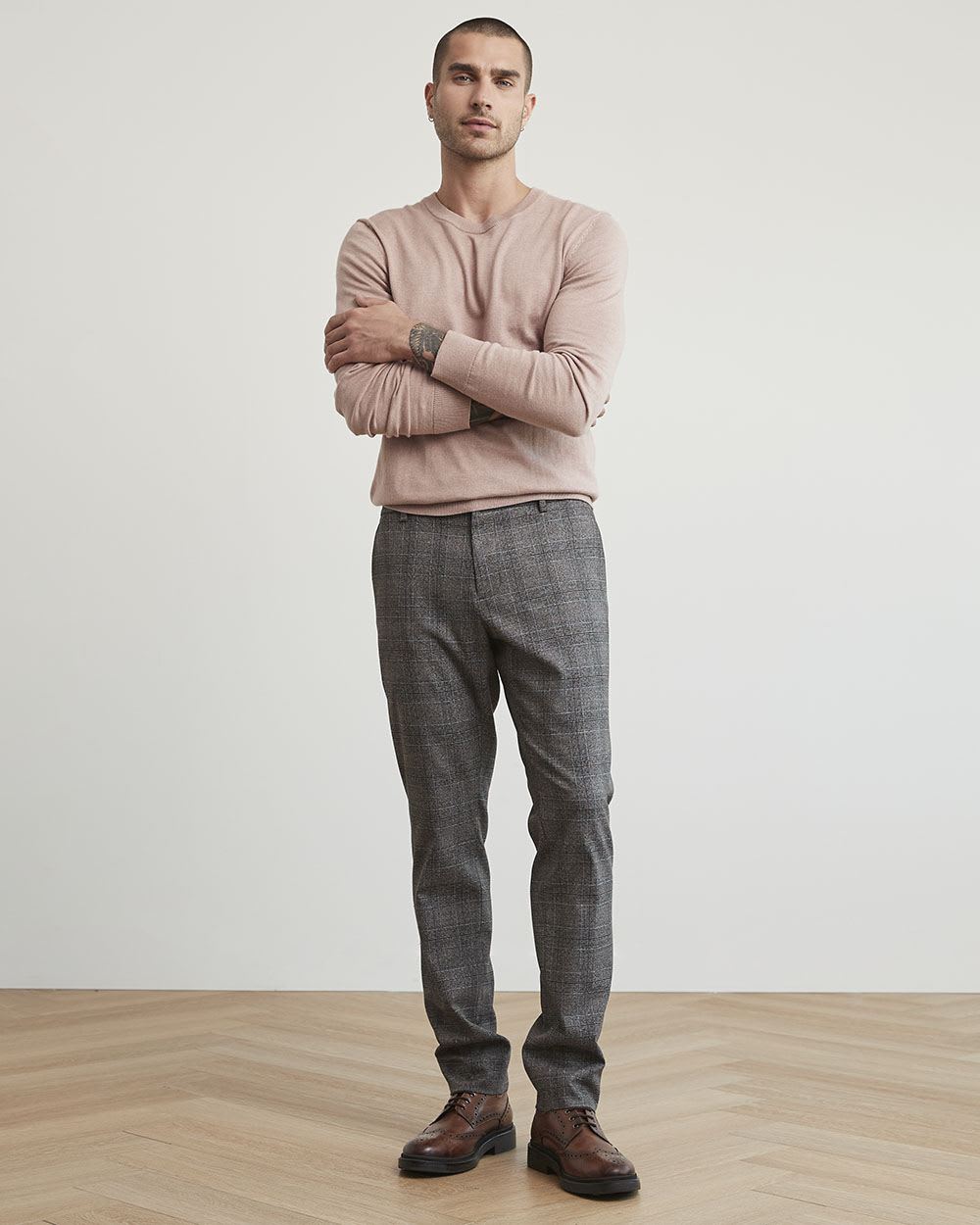 Solid Crew-Neck Sweater