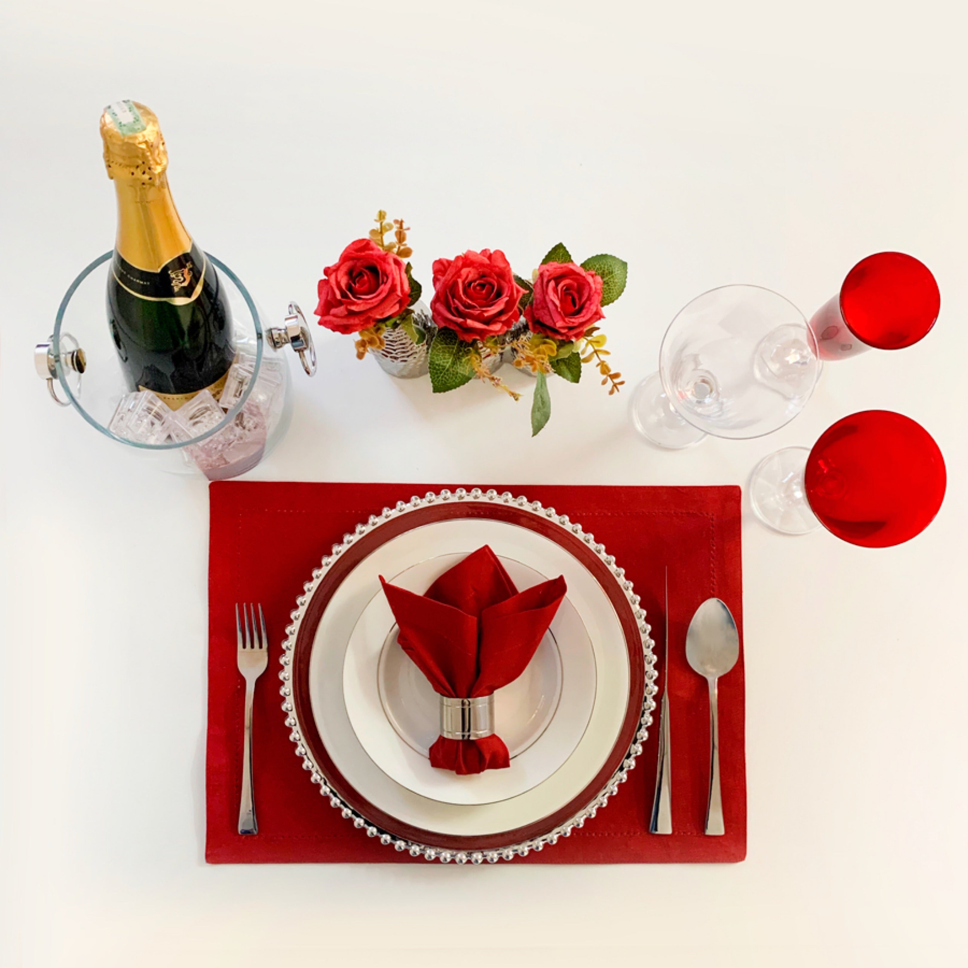 Pearl Collection Crystal Charger Plate 32cm Set of 2