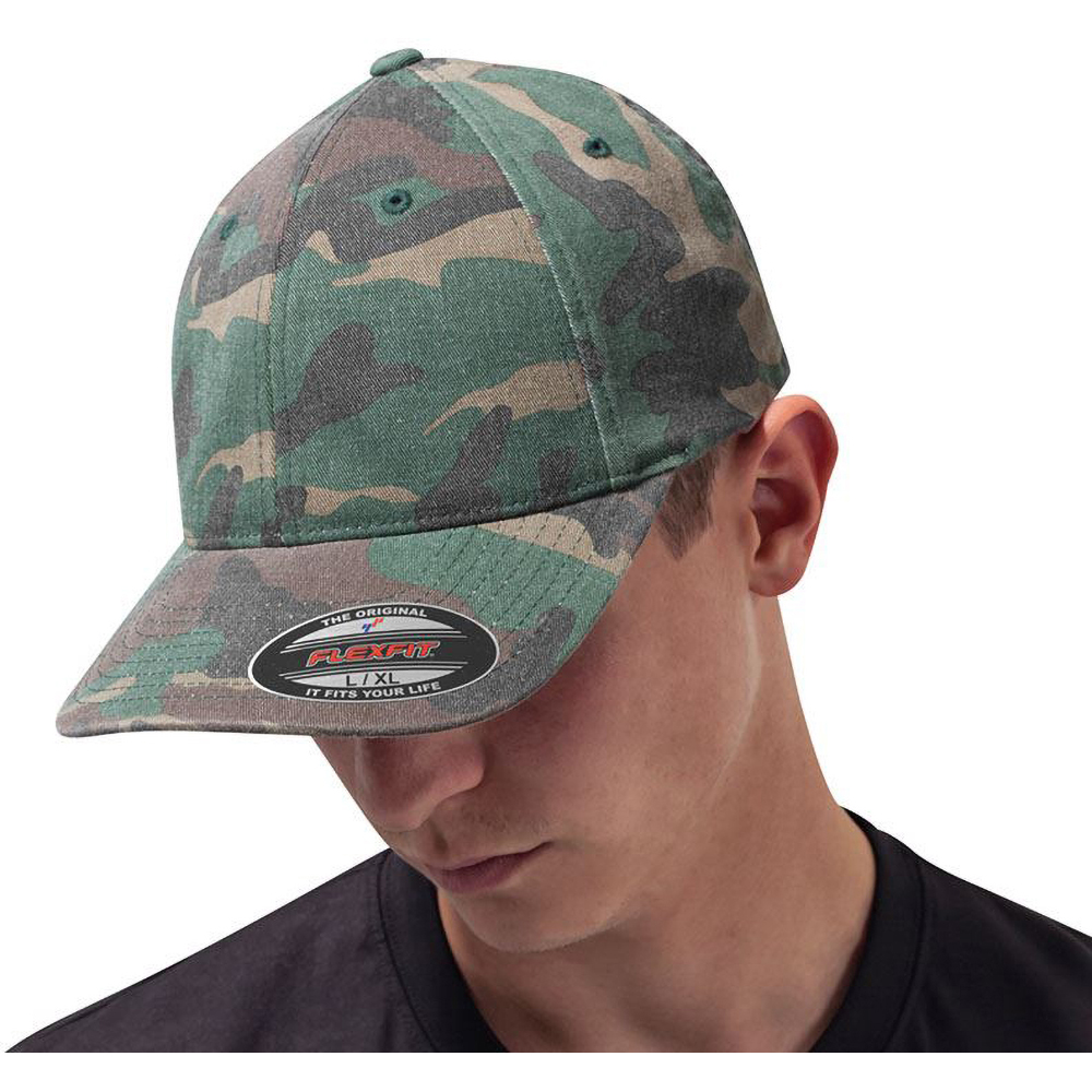 Flexfit - Garment Washed Camo Baseball Cap