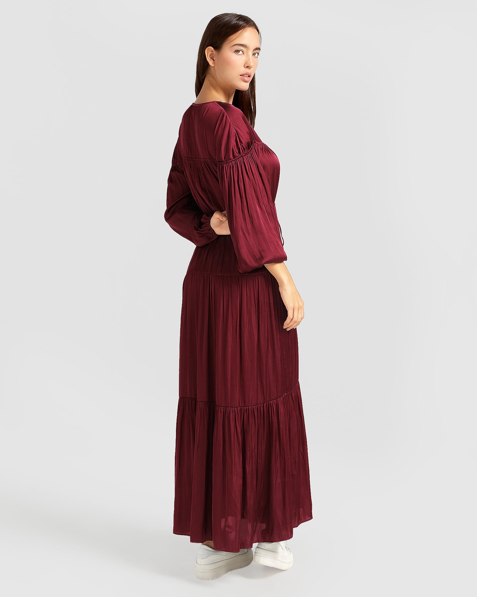 Belle & Bloom Window Seat Tiered Maxi Dress