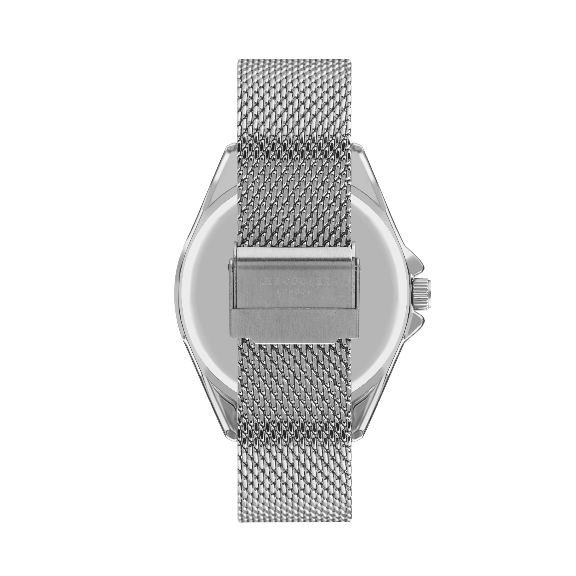 LEE COOPER-Men's Silver 45mm watch w/Blue Dial