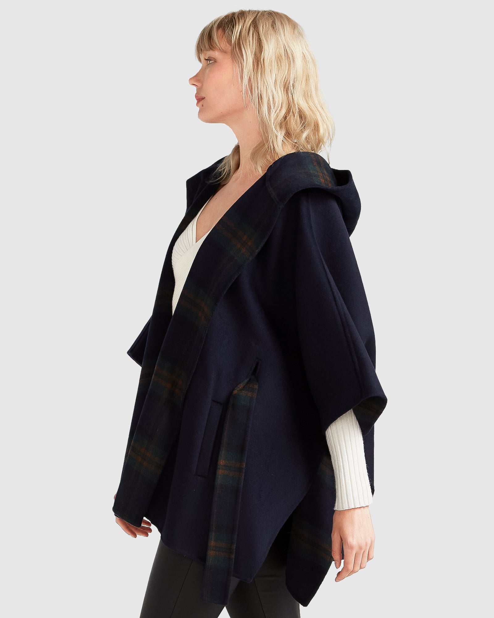 Belle & Bloom Jackson Landing Wool Blend Cape Coat