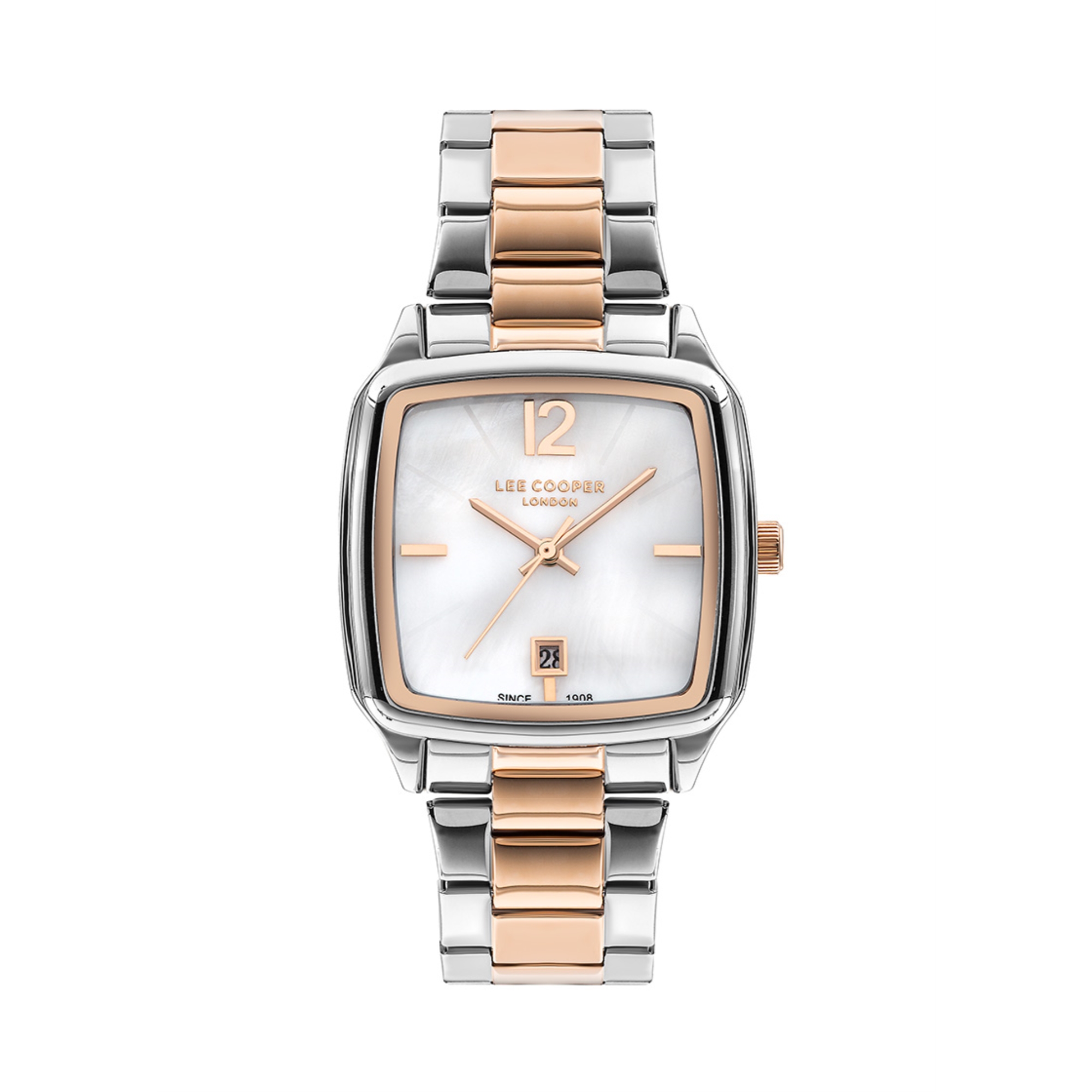 LEE COOPER-Women's Silver 30mm watch w/Blue Dial