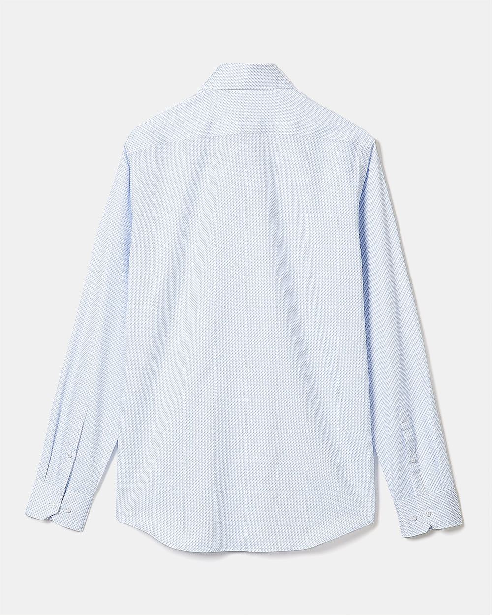 Tailored-Fit Dress Shirt with Tiny Psychedelic Pattern