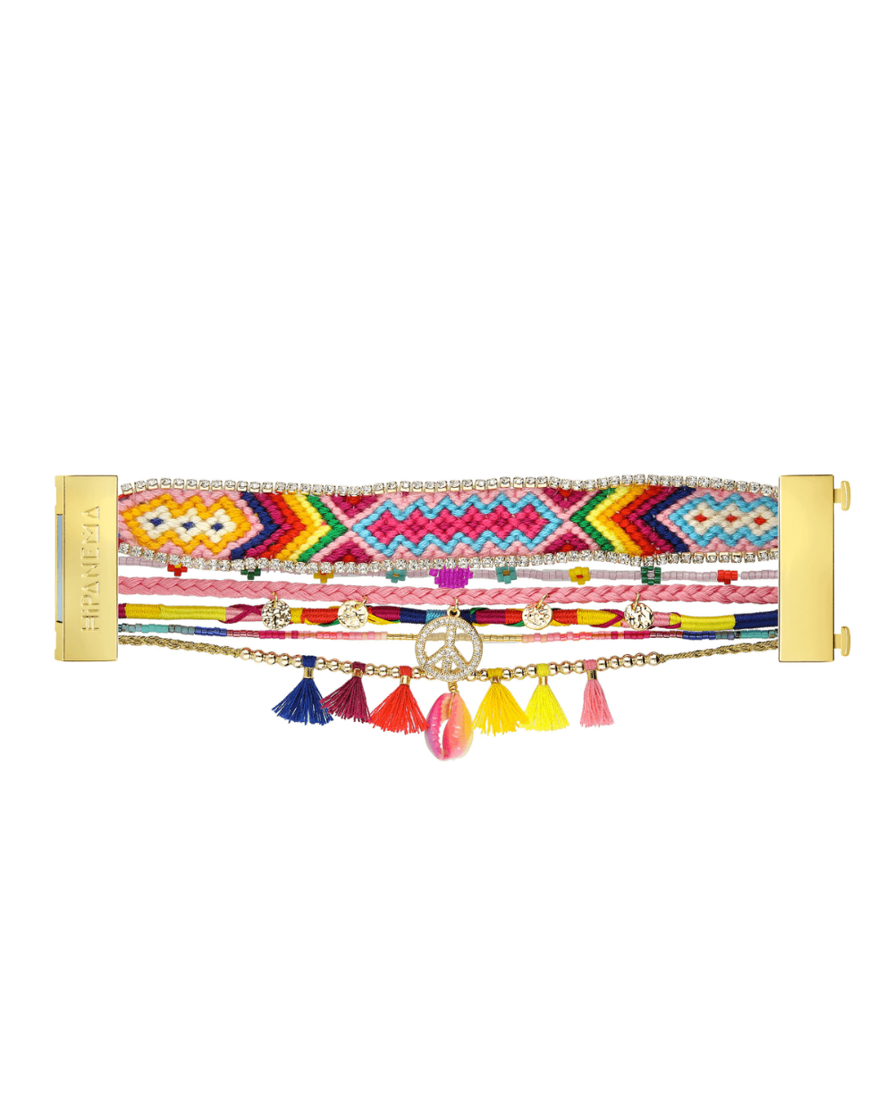 PEACEMAKER Hipanema Pink Cuff Bracelet