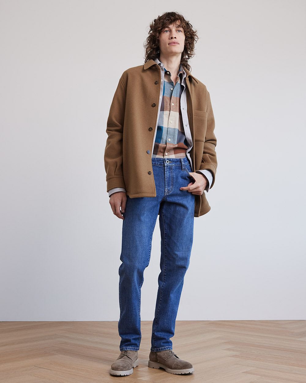 Regular-Fit Plaid Flannel Shirt