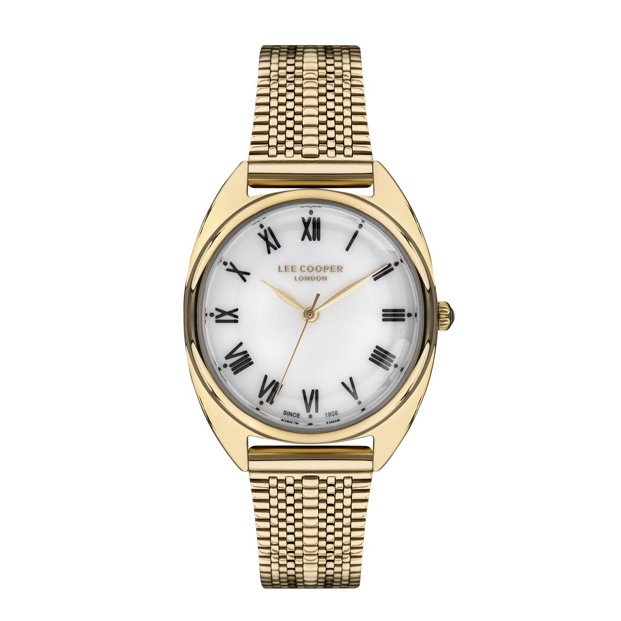 LEE COOPER-Women's Yellow Gold 33mm watch w/White Dial