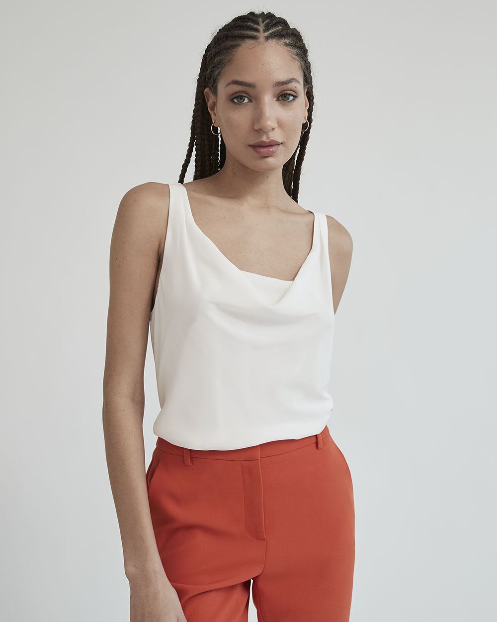 Silky Crepe U-Neck Cami