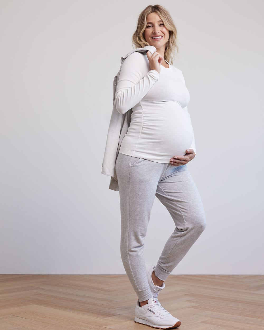 Long-Sleeve Crew-Neck Top - Thyme Maternity