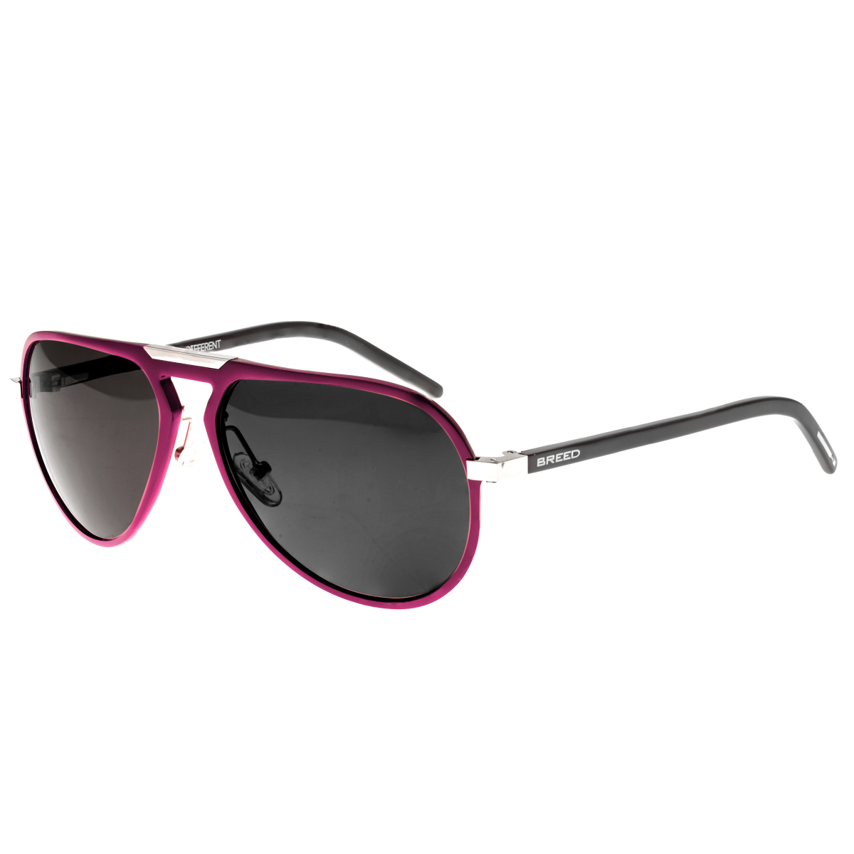 Breed - Nova Aluminium Polarized Sunglasses - Pink/Black