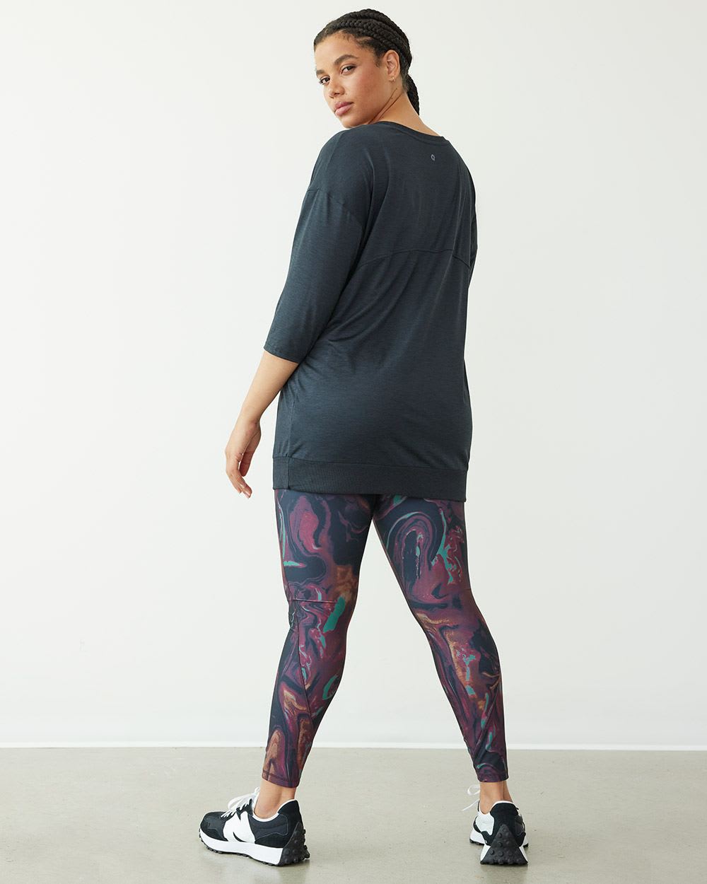 Long-Sleeve Crew-Neck Tunic, Dry Lux Hyba