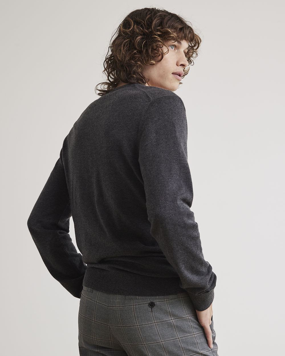 Solid Crew-Neck Sweater