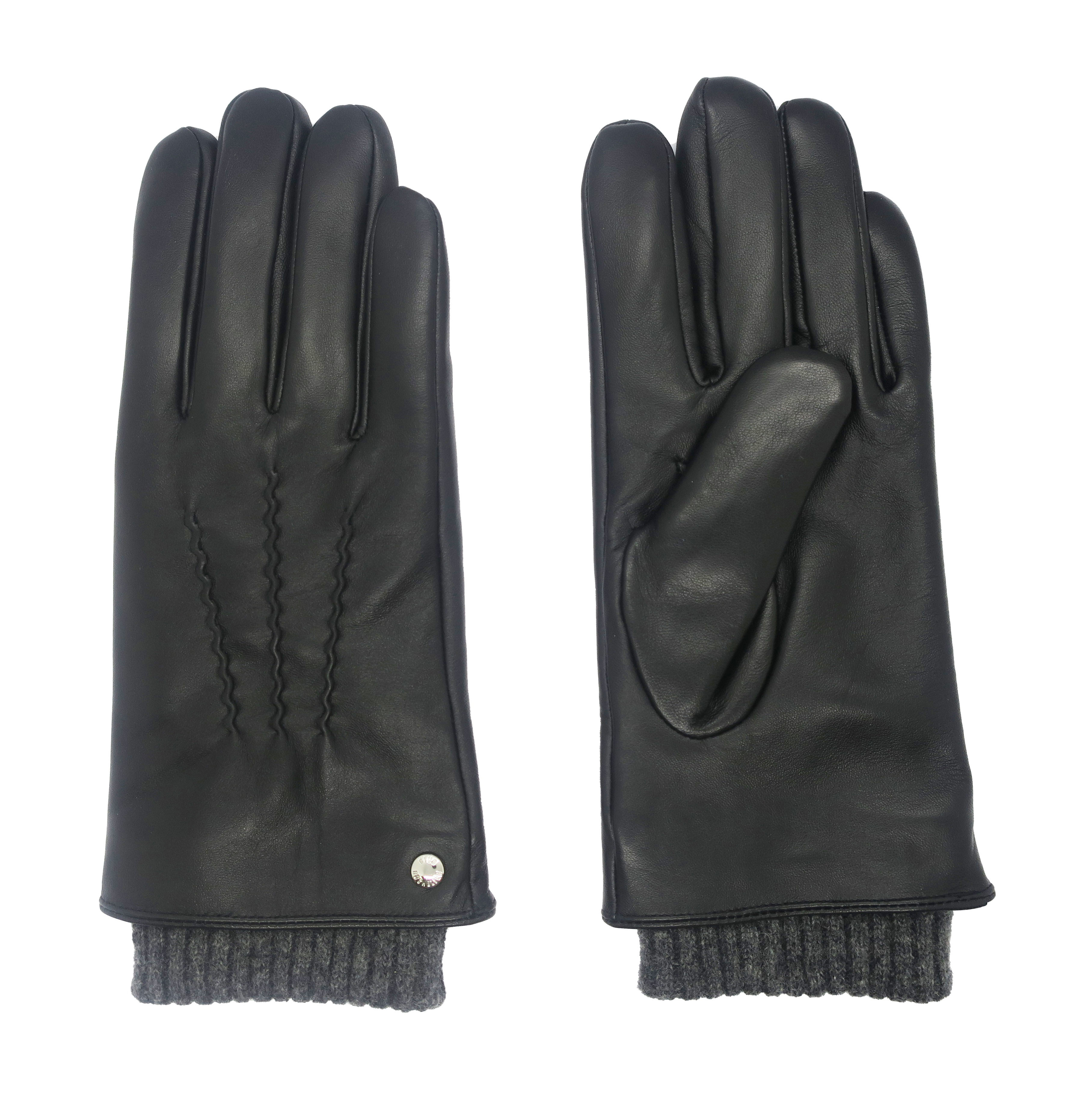 CR Men's - Leather Glove with PinTuck and Knit Cuff