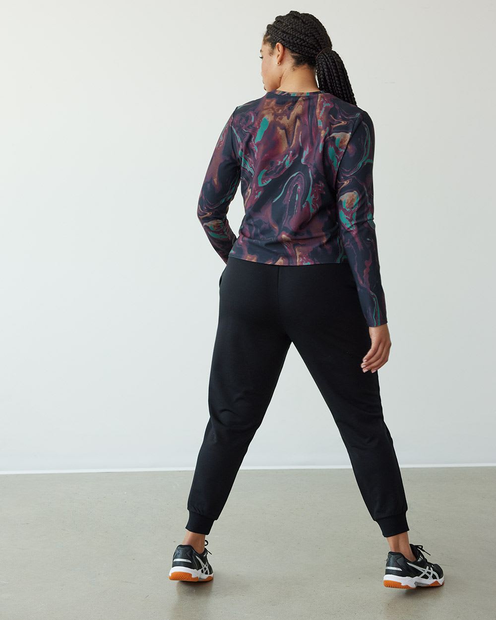 Long-Sleeve Crew-Neck Top, Hyba