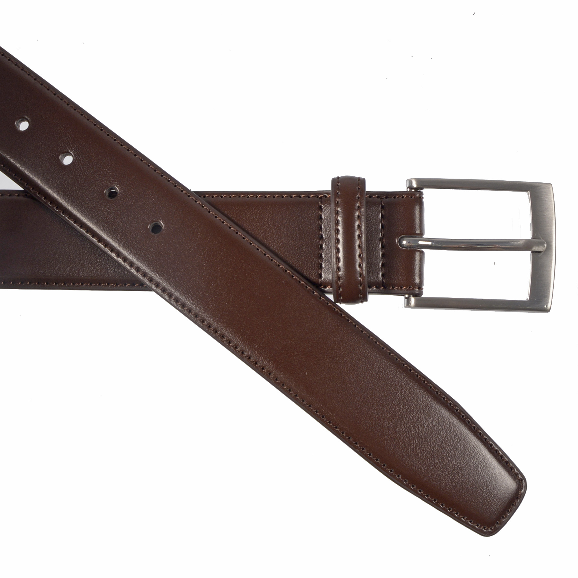 Club Rochelier Men's Leather Belt 2PC Set