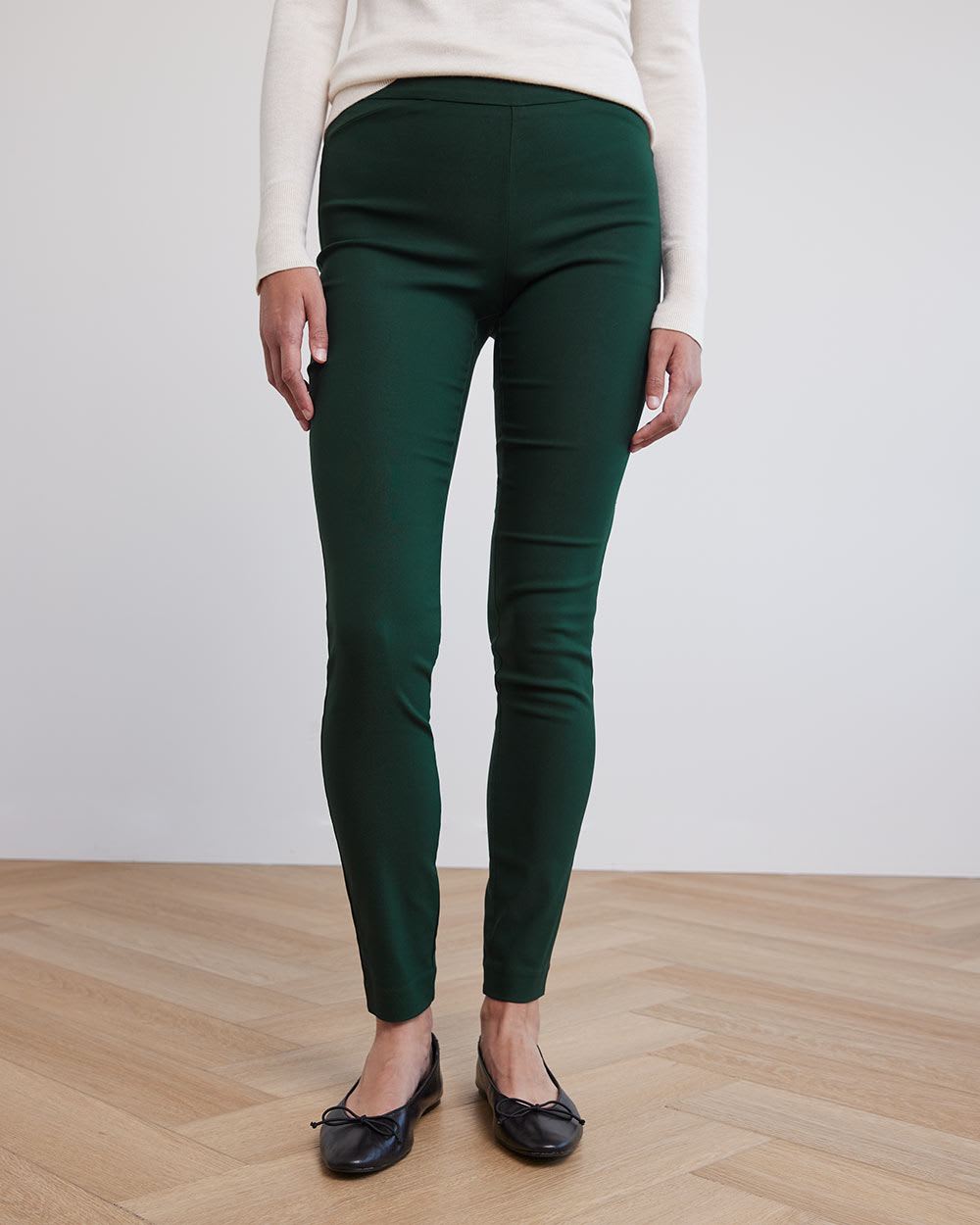 High-Rise Long Solid City Legging Pant