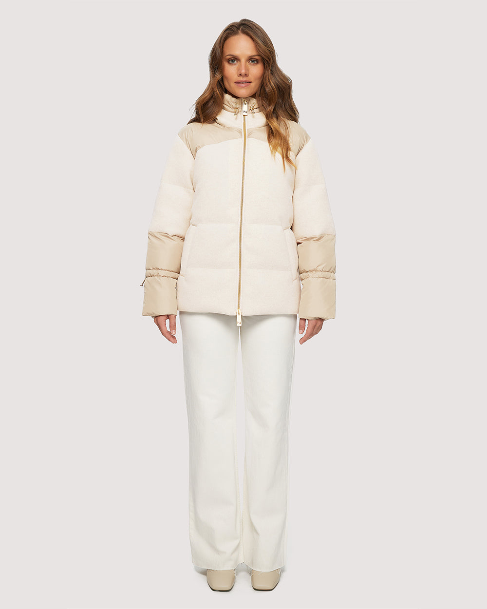 Noize - Fernanda Short Length Mixed Media Puffer