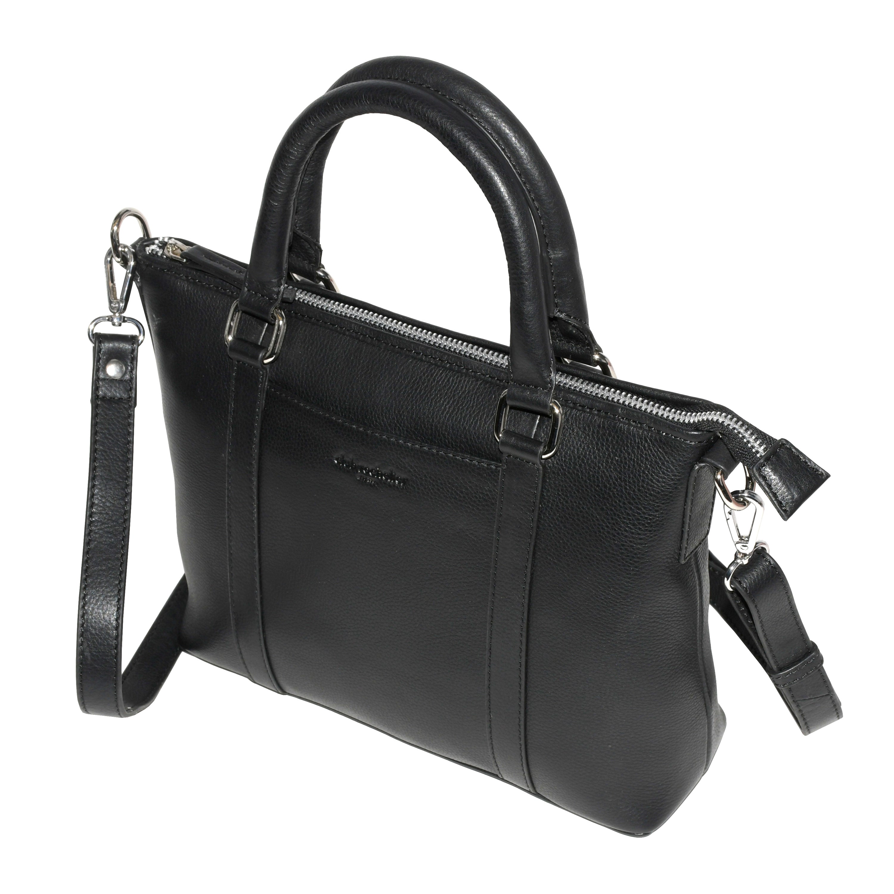 Club Rochelier Leather Crossbody with Top Handles