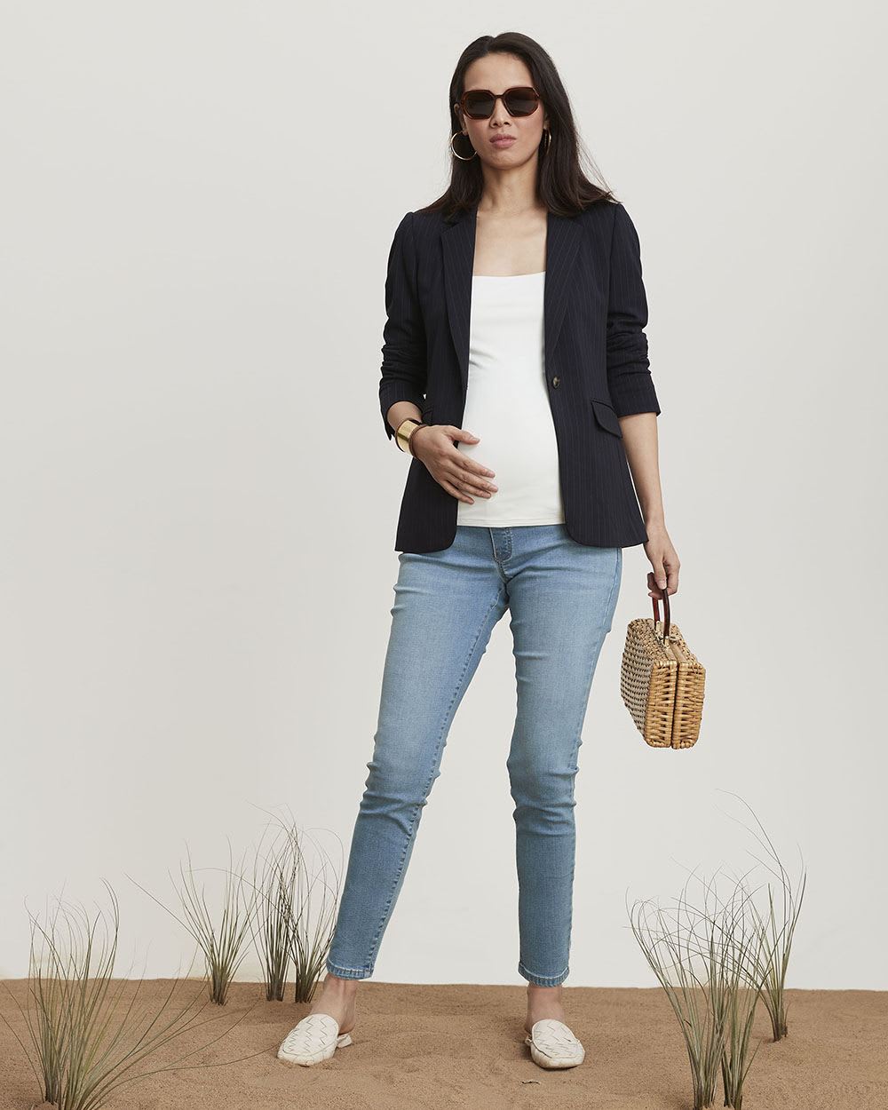 Square-Neck Bodycon Cami - Thyme Maternity