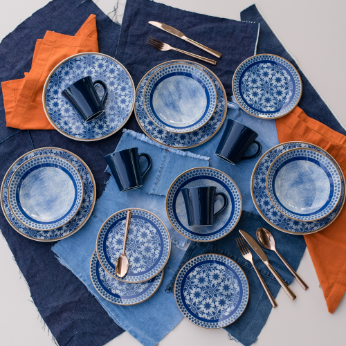 Oxford Unni Jeans 20 Pieces Dinnerware Set Service for 4