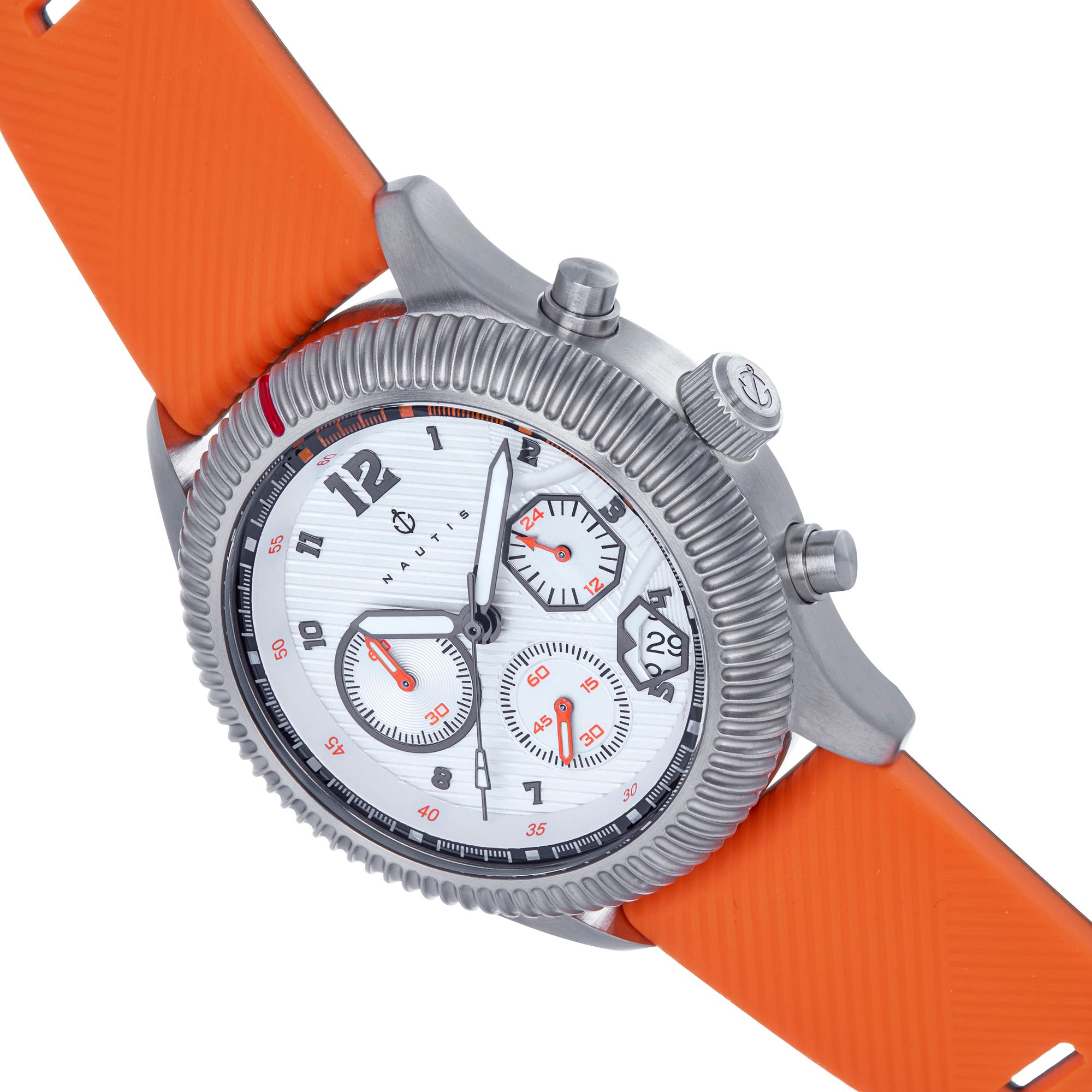 Nautis - Meridian Chronograph Strap Watch w/Date - Blue