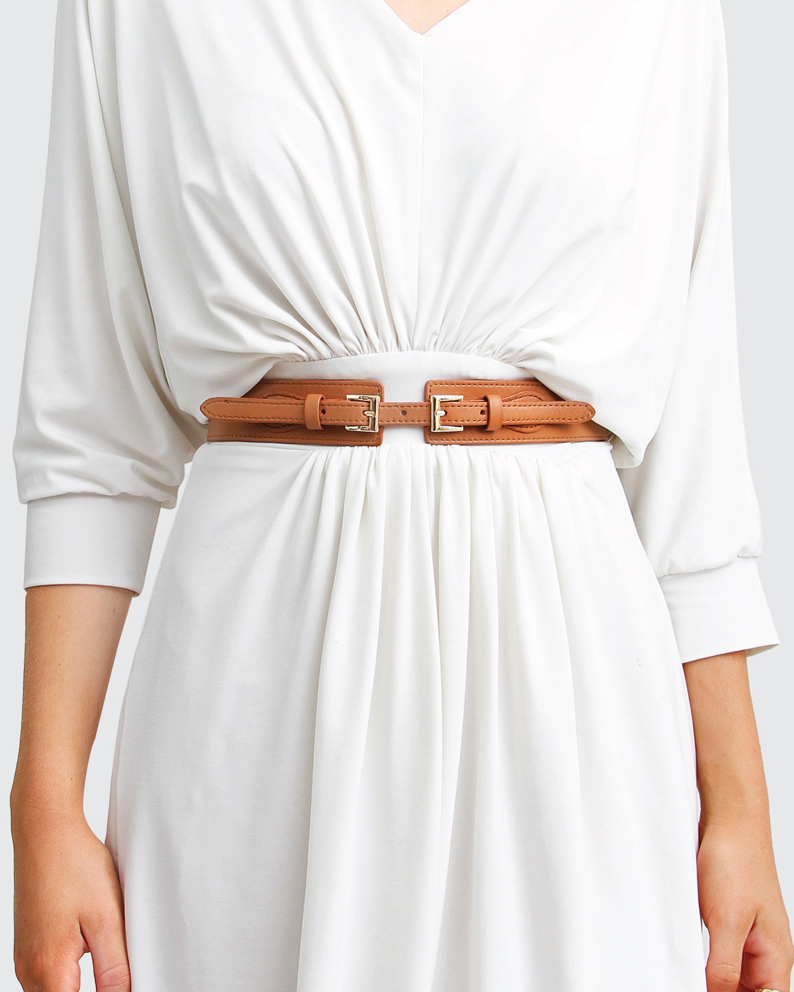 Belle & Bloom London Fog Leather Waist Belt