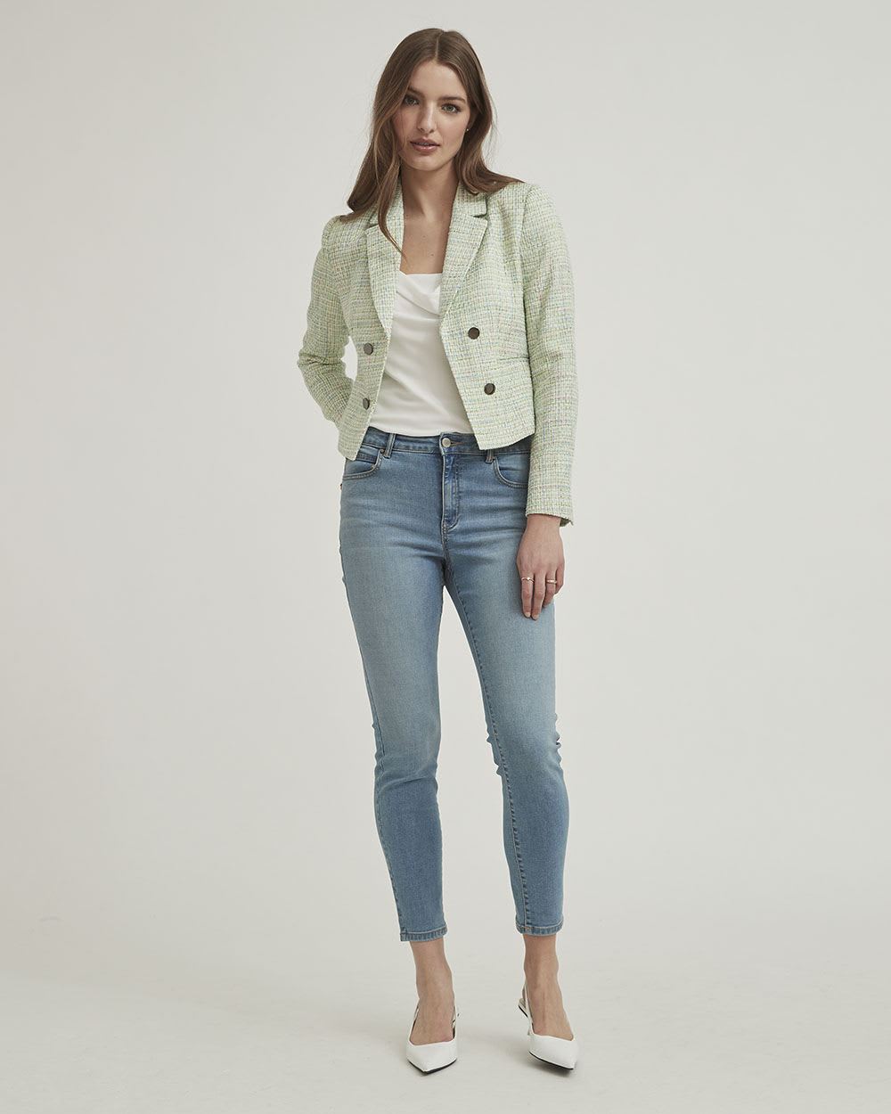 Light Wash Mid-Rise Natalie Jegging - 28"