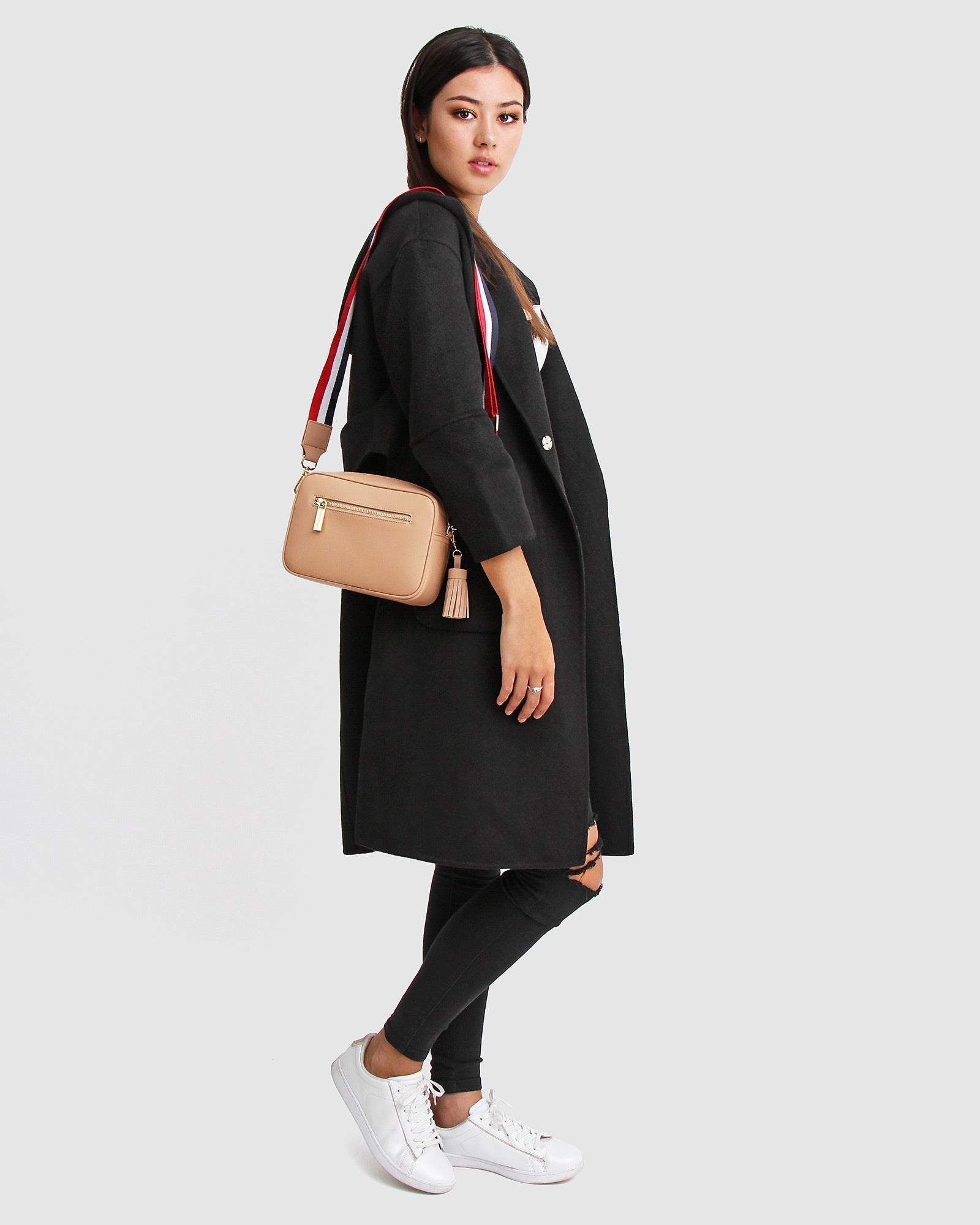 Belle & Bloom Walk This Way Wool Blend Oversized Coat