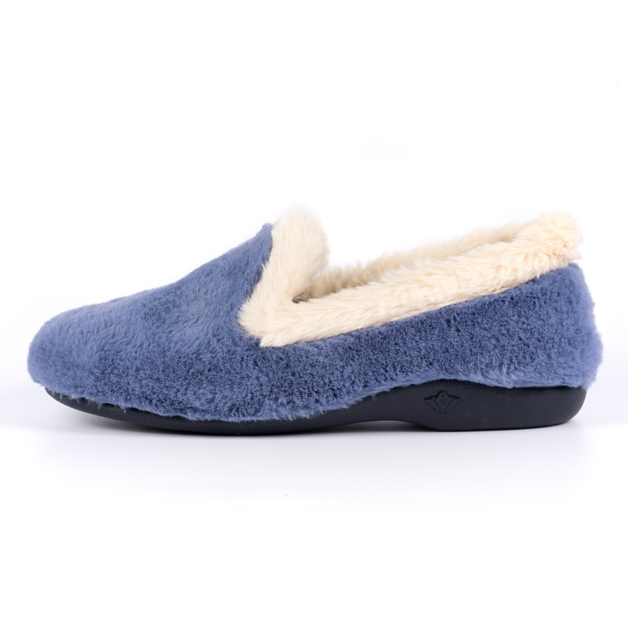 Lunar - Womens/Ladies Shake Faux Fur Trim Slippers