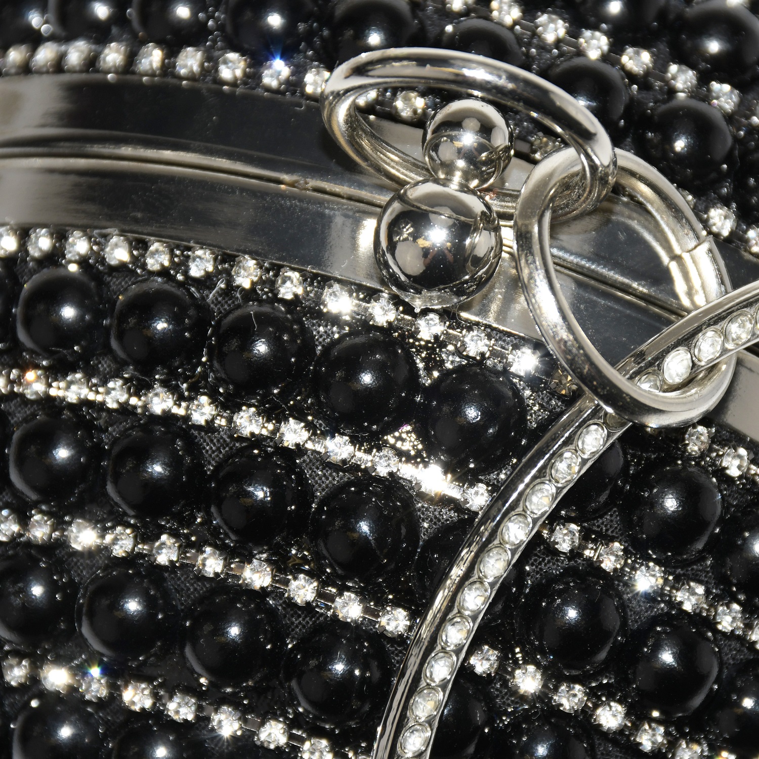 Club Rochelier Round Beaded Evening Bag