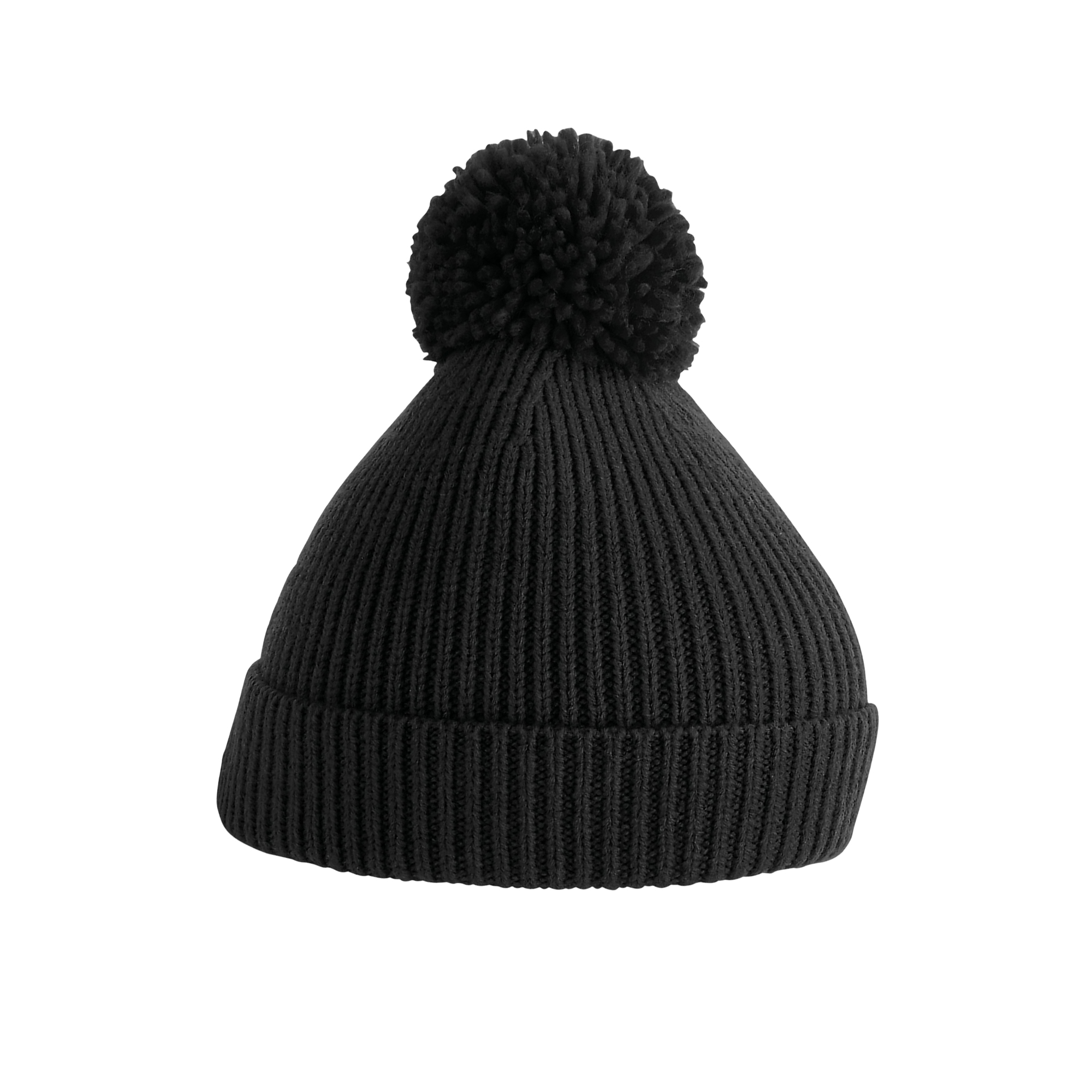 Beechfield - Unisex Adult Pom Pom Ribbed Knitted Beanie